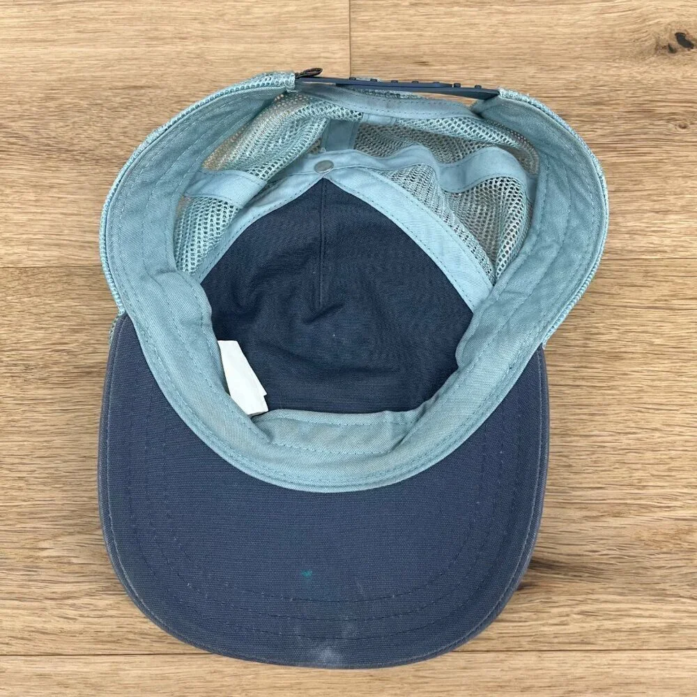 Patagonia Womens Pastel Big Logo Trucker Snapback Hat One Size Blue Adjustable